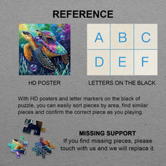 BBOLDIN Poster Included Puzzle – includes reference print to speed solving and display.