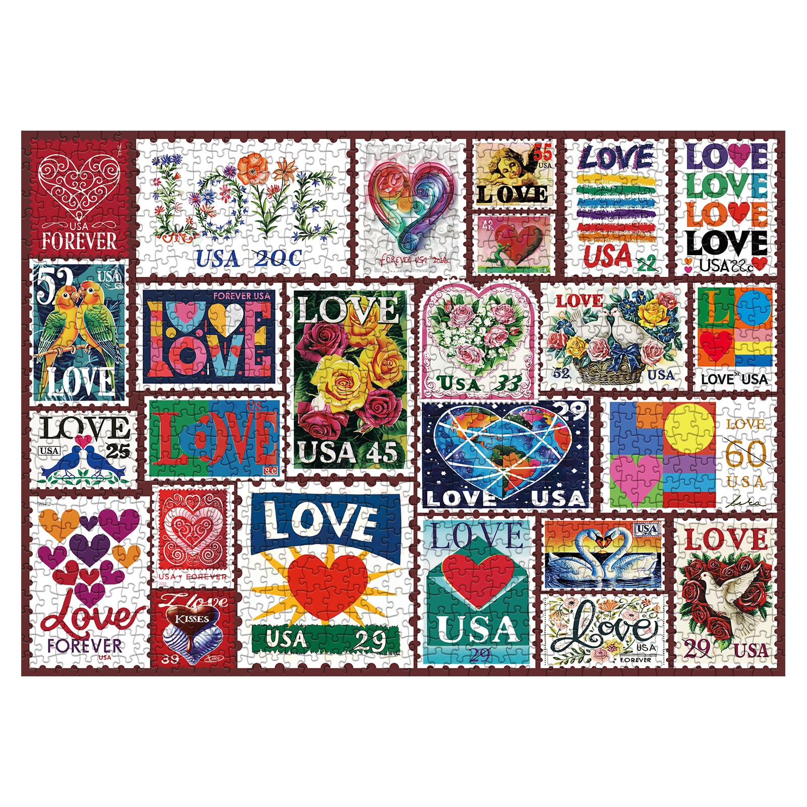 BBOLDIN Love Heart Stamps puzzle reference poster included to assist easy assembly.
