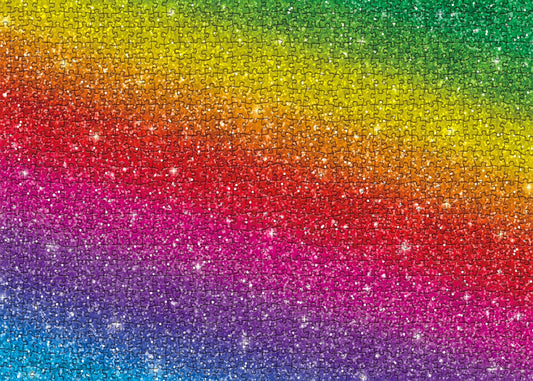 BBOLDIN Rainbow Glitter Art Puzzle showcases sparkling rainbow colors for relaxing evenings.