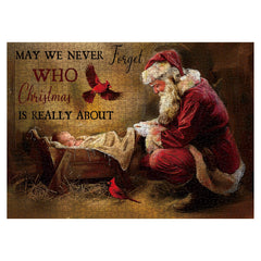 BBOLDIN Santa Claus jigsaw in sturdy box ideal for cozy holiday evenings.
