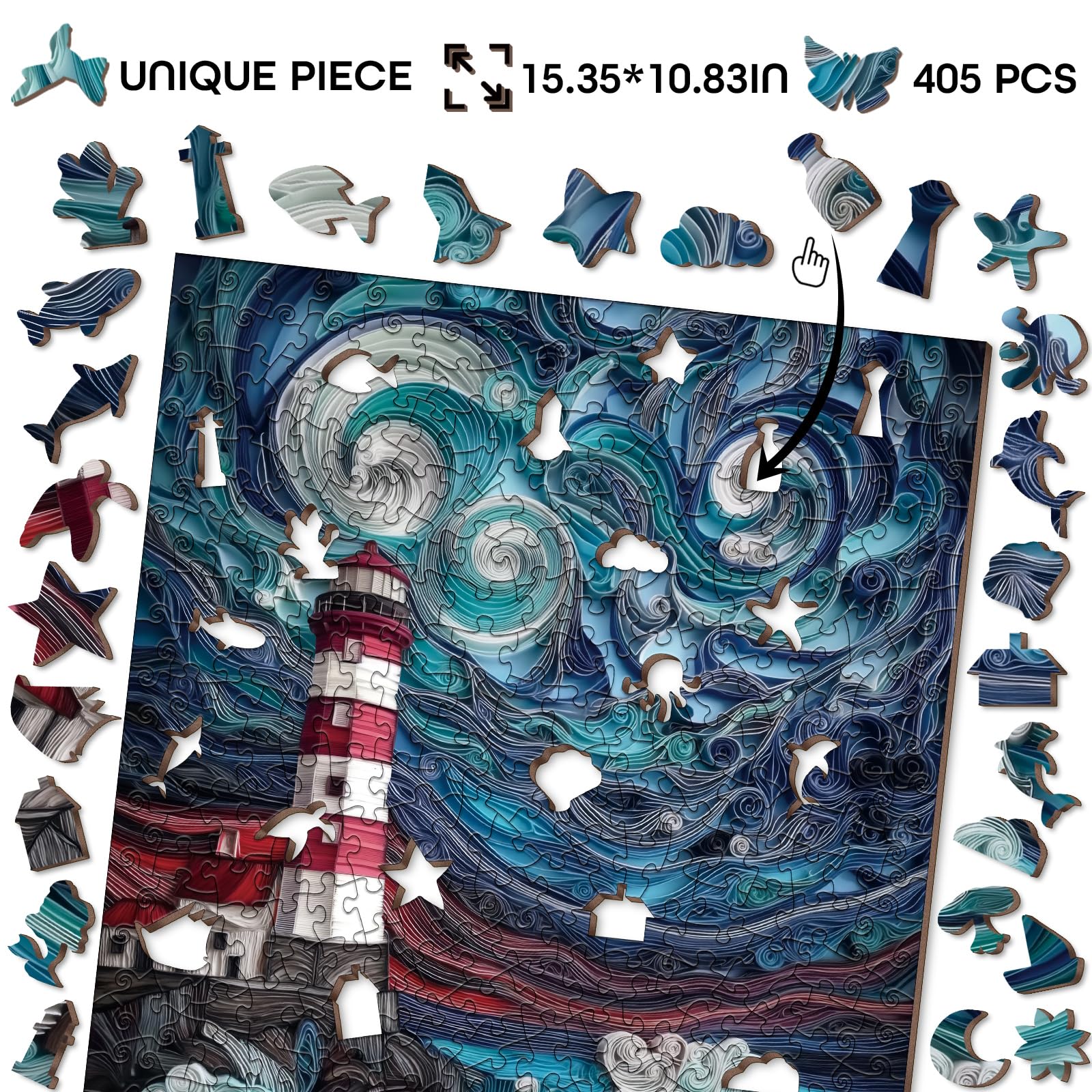 BBOLDIN Scenic landscape puzzle offers immersive coastal scenery for relaxing evenings.