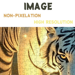 BBOLDIN White Tiger Family Puzzle: includes reference poster for easy start and accurate assembly.