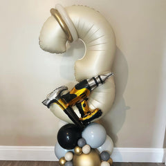 BBPOOL Cream 0 balloon inflation setup with straw or pump