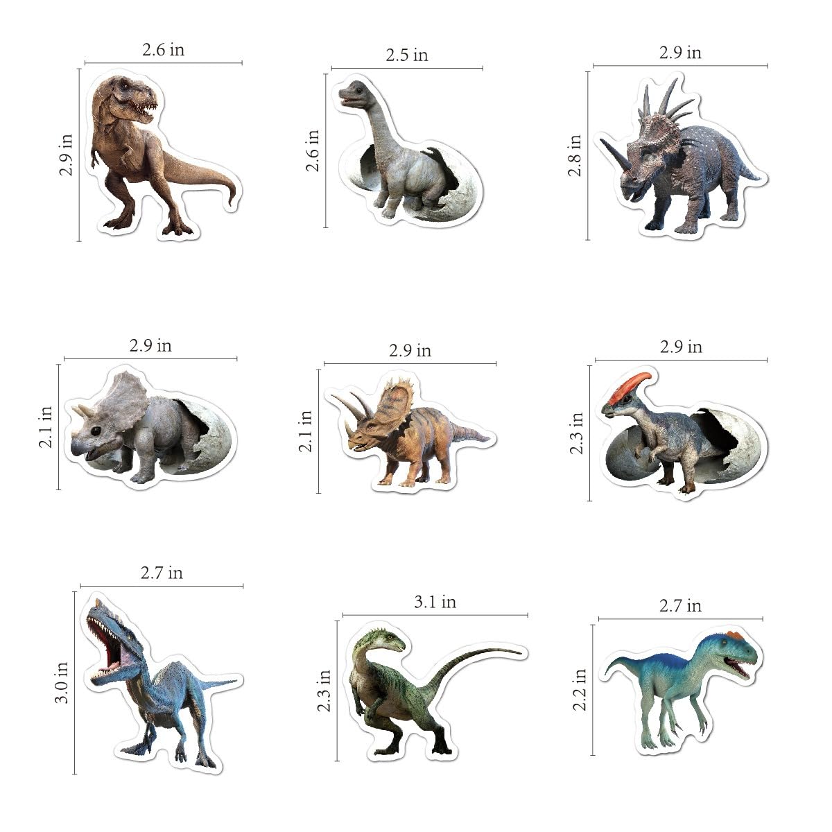 BBPOOL vinyl dinosaur stickers for notebooks keep colors vibrant and surfaces scratch-free.