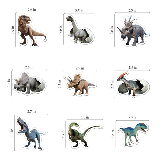 BBPOOL vinyl dinosaur stickers for notebooks keep colors vibrant and surfaces scratch-free.