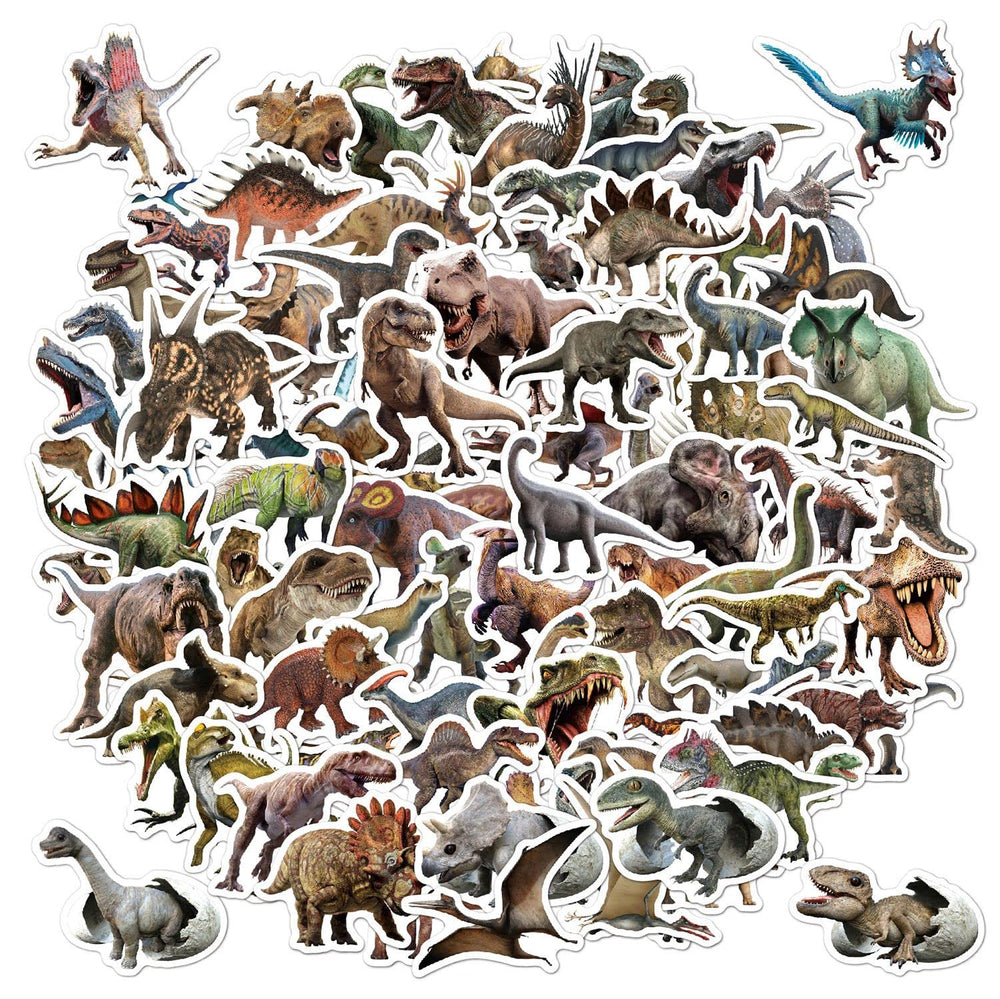 BBPOOL dinosaur stickers waterproof collection for water bottles and outdoor gear.