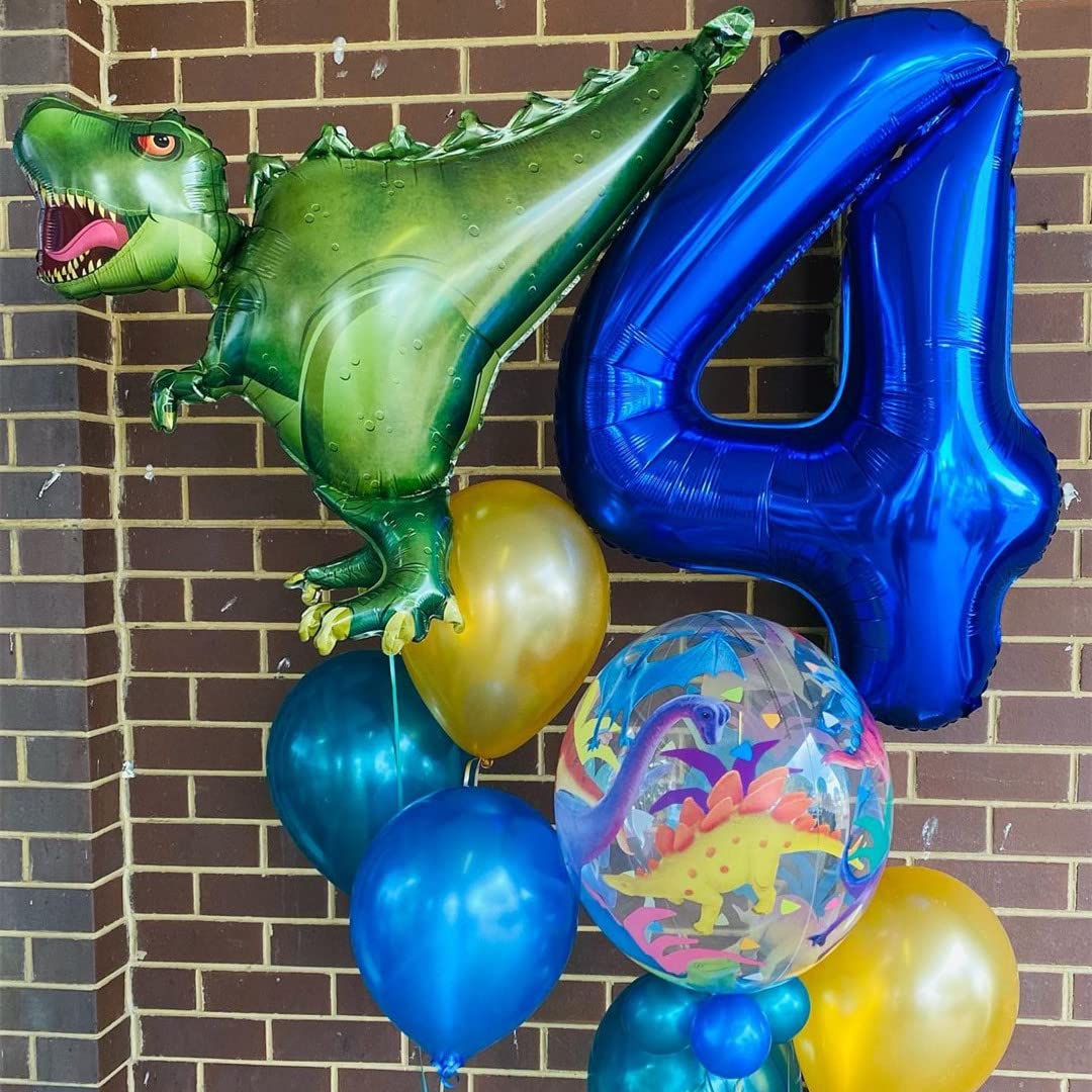BBPOOL foil number 4 balloon closeup highlights premium metallic finish and durable construction.
