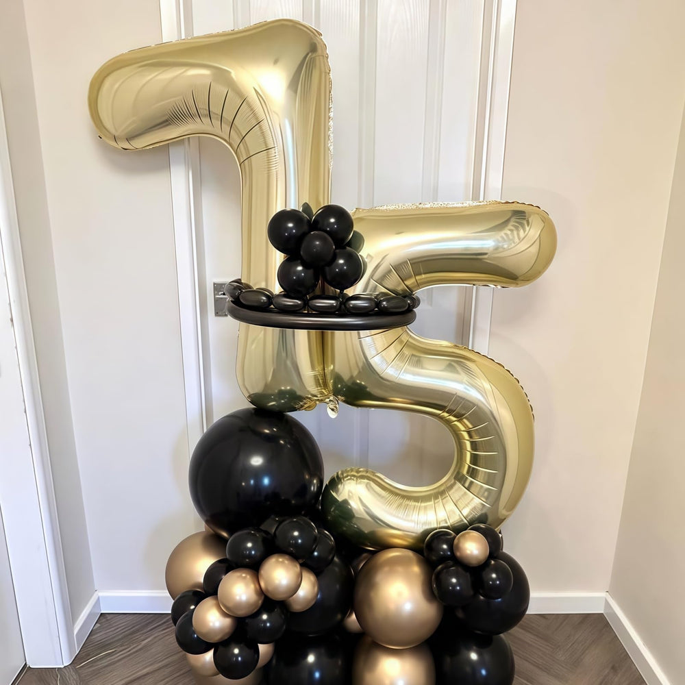 BBPOOL durable foil number five balloon emphasizes a premium party focal point