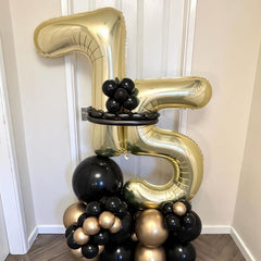 BBPOOL durable foil number five balloon emphasizes a premium party focal point