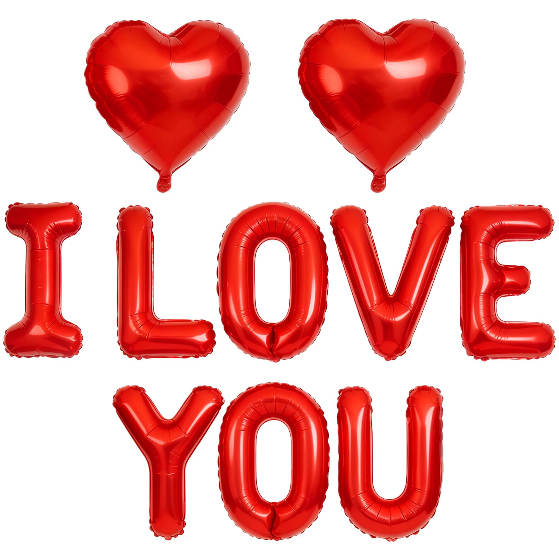 BBPOOL I Love You letters 16-inch balloons brighten Valentine decor and photo moments