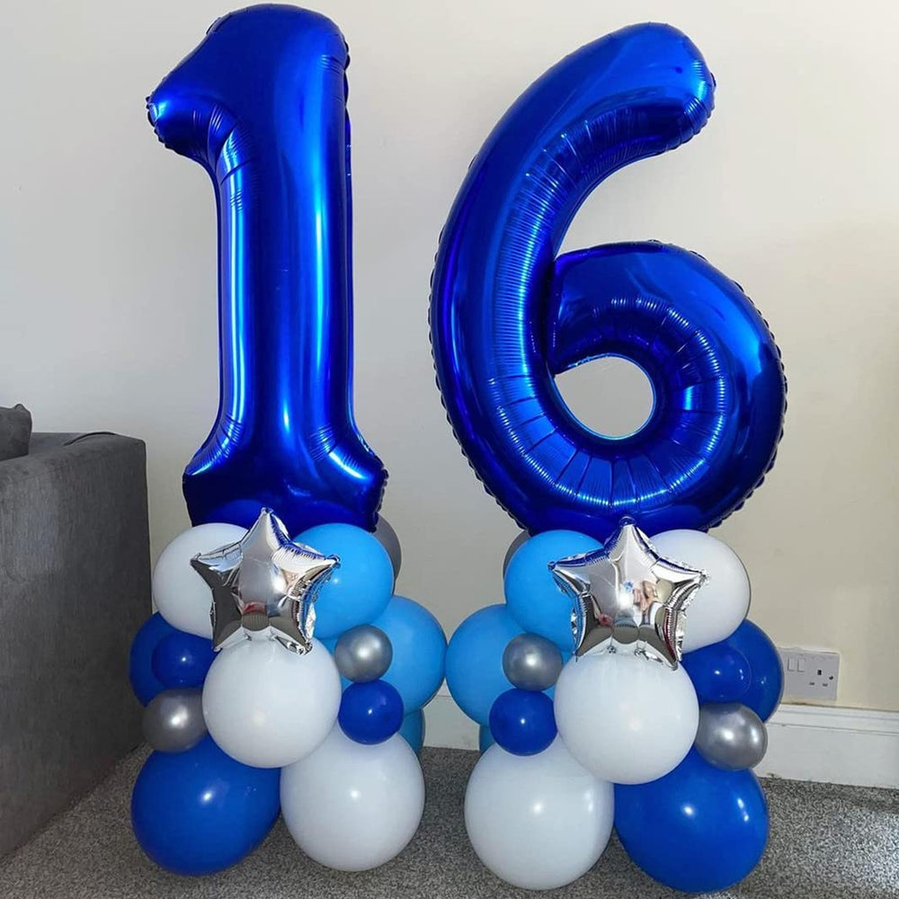 BBPOOL navy blue 40inch balloon inflated, dramatic statement for party entrances