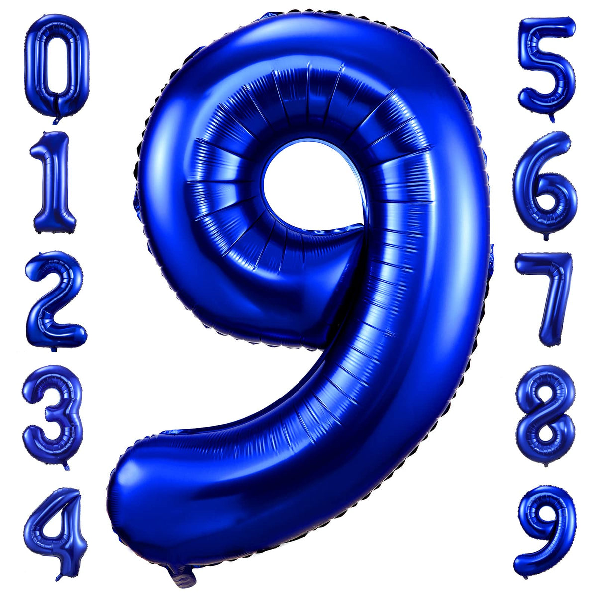 BBPOOL navy blue number 9 balloon adds a dramatic focal point for birthdays