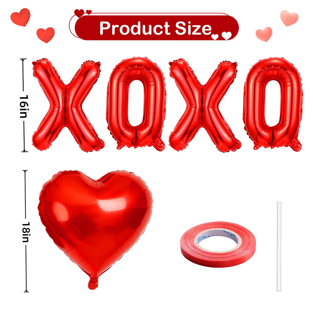 BBPOOL red heart balloons 18in foil ideal for romantic table decorations
