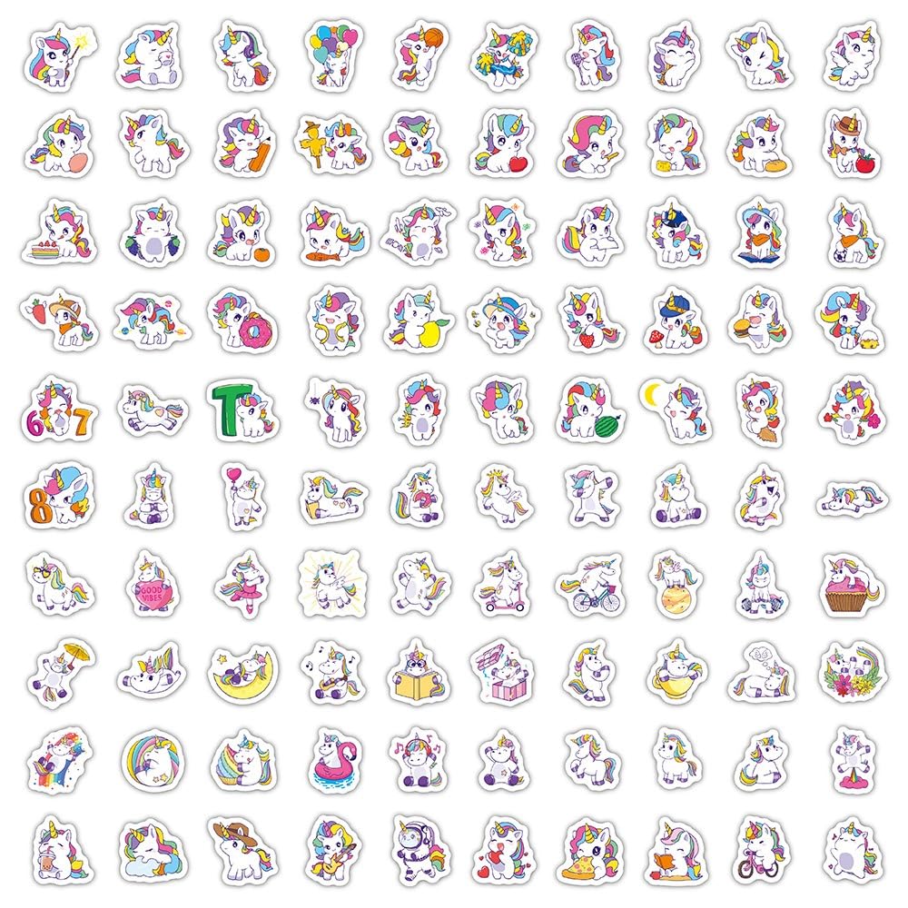 BBPOOL unicorn stickers on a laptop bringing whimsy to daily use