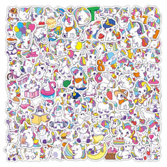 BBPOOL unicorn stickers on a skateboard for stylish, fun rides