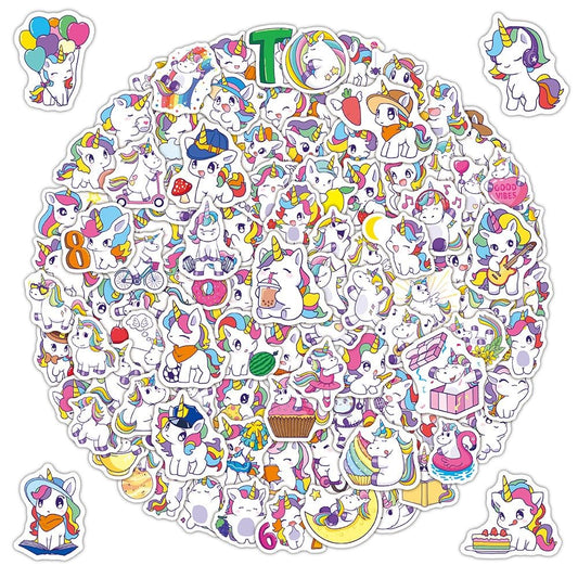 BBPOOL unicorn stickers on a water bottle adding playful personalization and durability