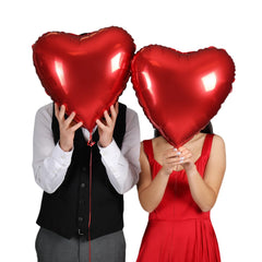 BBPOOL Valentines Day decor with pink heart balloons to create romantic ambiance.