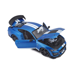 BBurago Mustang Shelby GT500 four-wheel suspension for realistic stance.