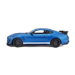BBurago Mustang Shelby GT500 with opening doors for interactive viewing.