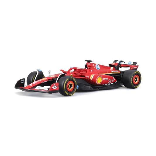 Bburago Ferrari SF-24 1:43 exterior shot for display and gifting.