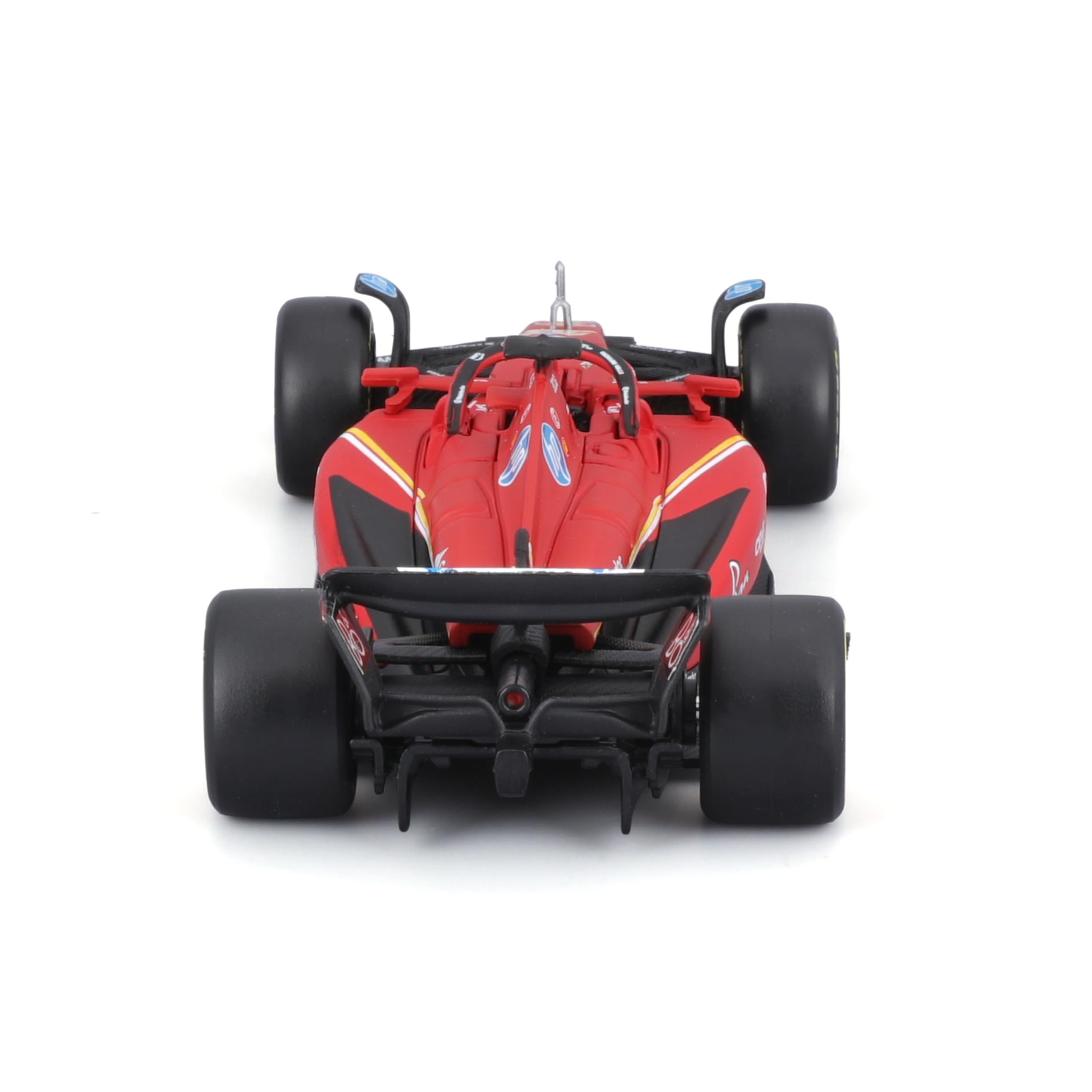 Bburago Ferrari SF-24 logo and paint detail for official look.