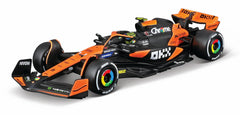 BBURAGO McLaren MCL38 1:43 die-cast model for shelf display