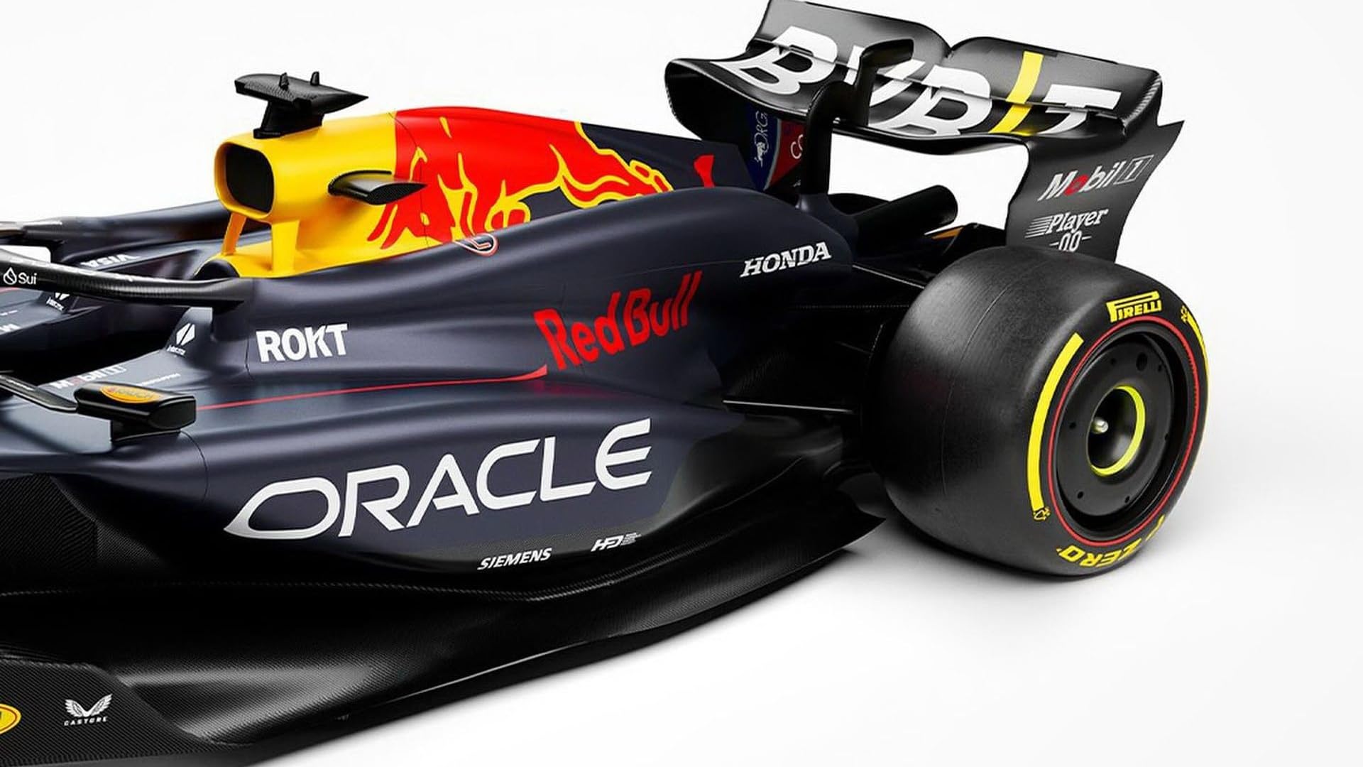 BBurago Red Bull RB20 diecast body detail emphasizes premium craftsmanship.