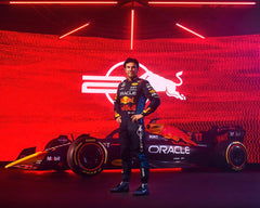 BBurago Red Bull RB20 licensing stamp confirms collectible quality and legitimacy.