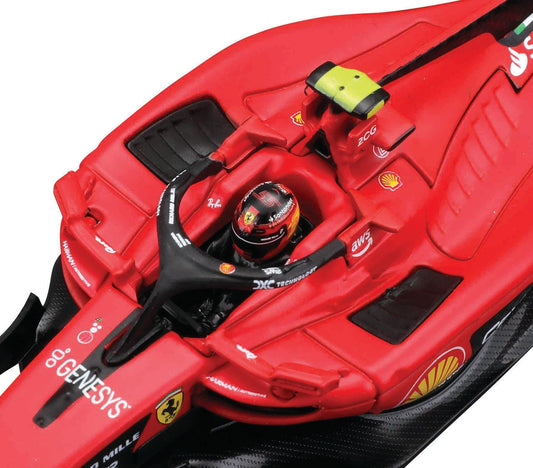 Bburago SF-23 detailed interior view highlighting cockpit accuracy.