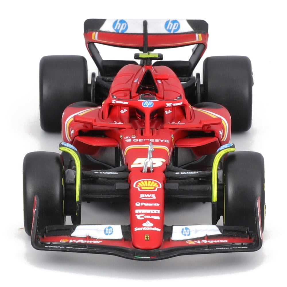 BBurago SFR Ferrari SF-24 helmet detail showing racing accessory
