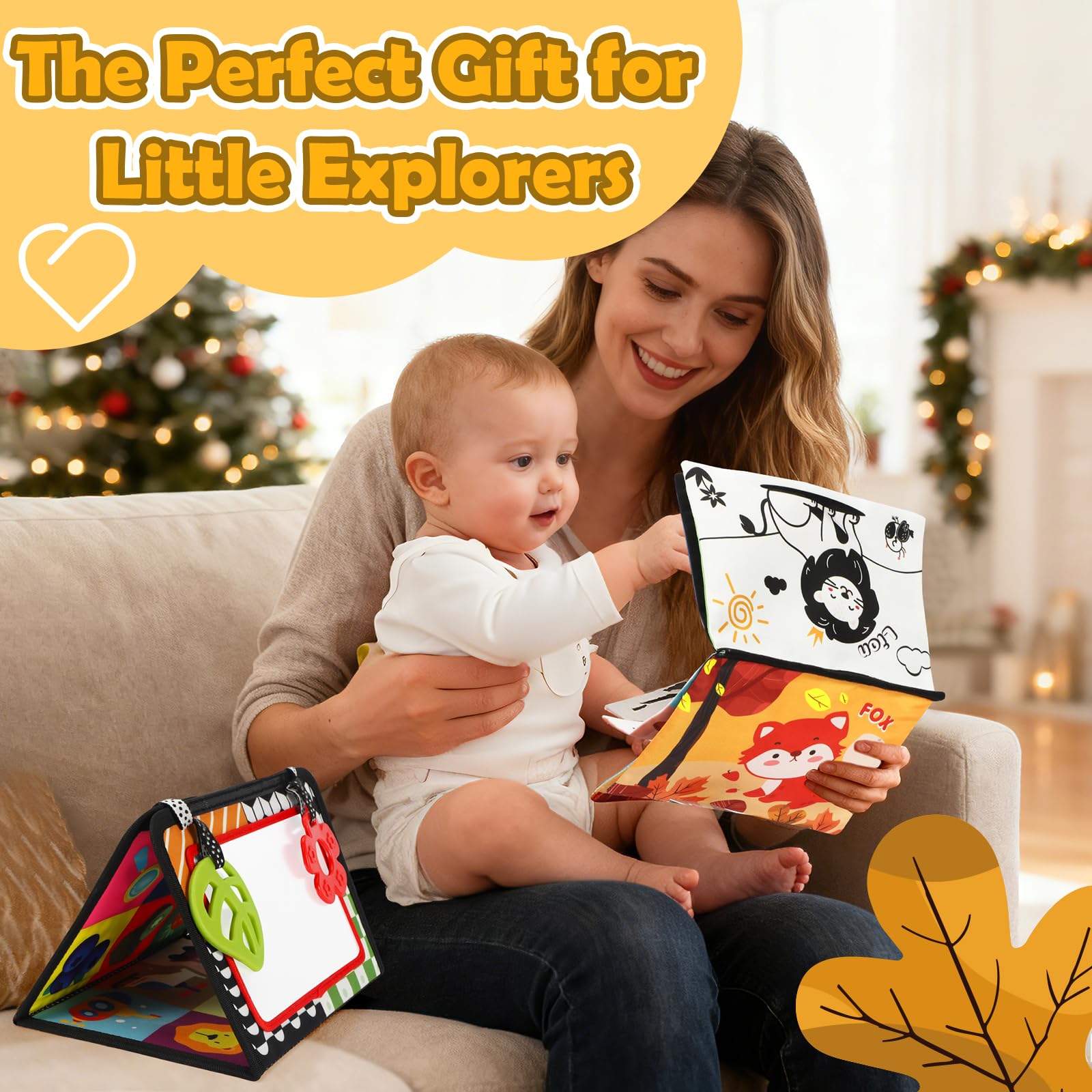 BBWOO animal-design crinkle pages spark sensory curiosity