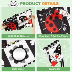 BBWOO secure straps for crib, stroller, or wall attachment.