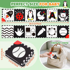 BBWOO soft Montessori visual stimulation book for early learning.