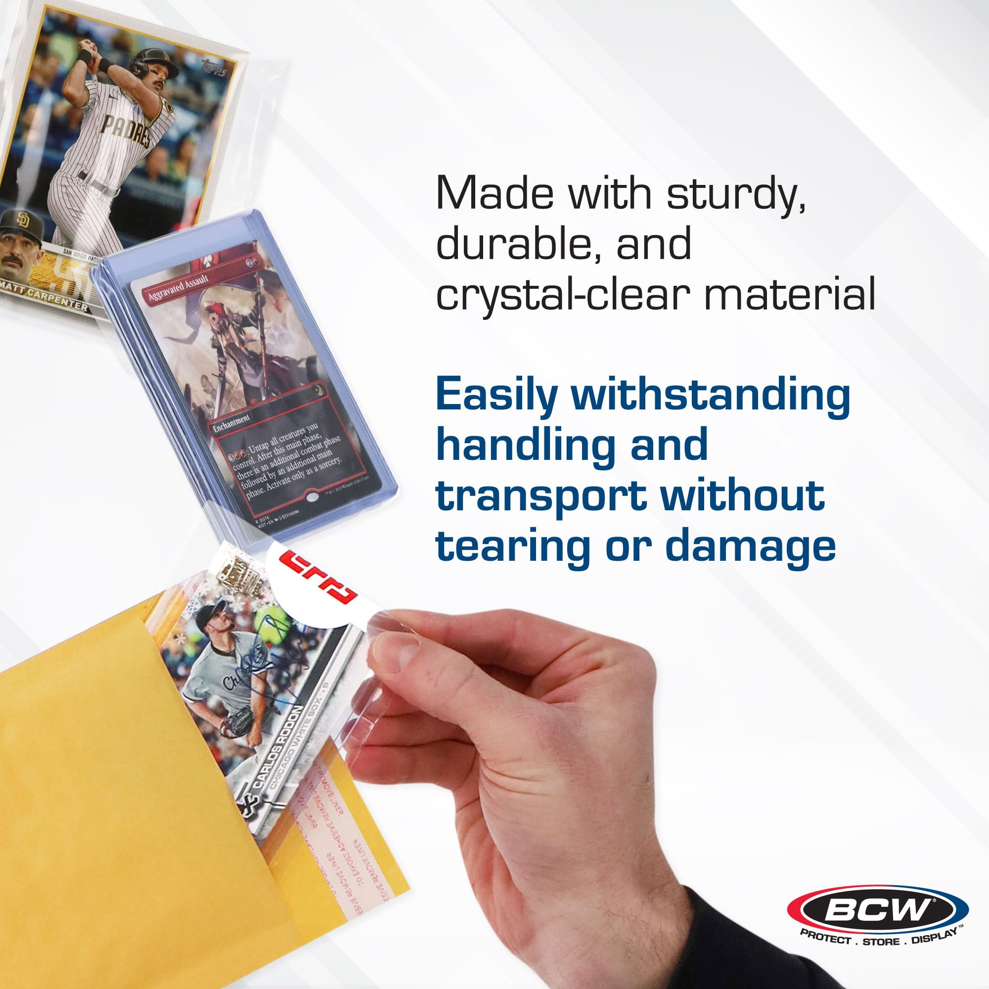 200-count BCW pack ready for shipping and organized collection.