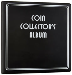 BCW 3-Inch Coin Album front cover in black showing durable construction for lasting protection