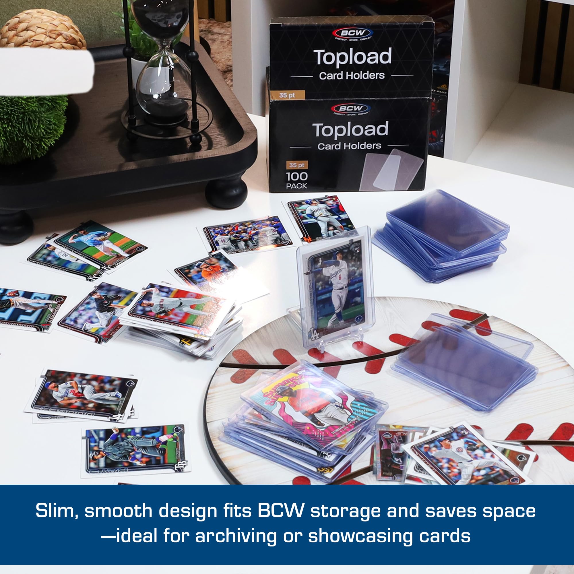 BCW 3x4 card holders are ideal for sports and collectible sets.