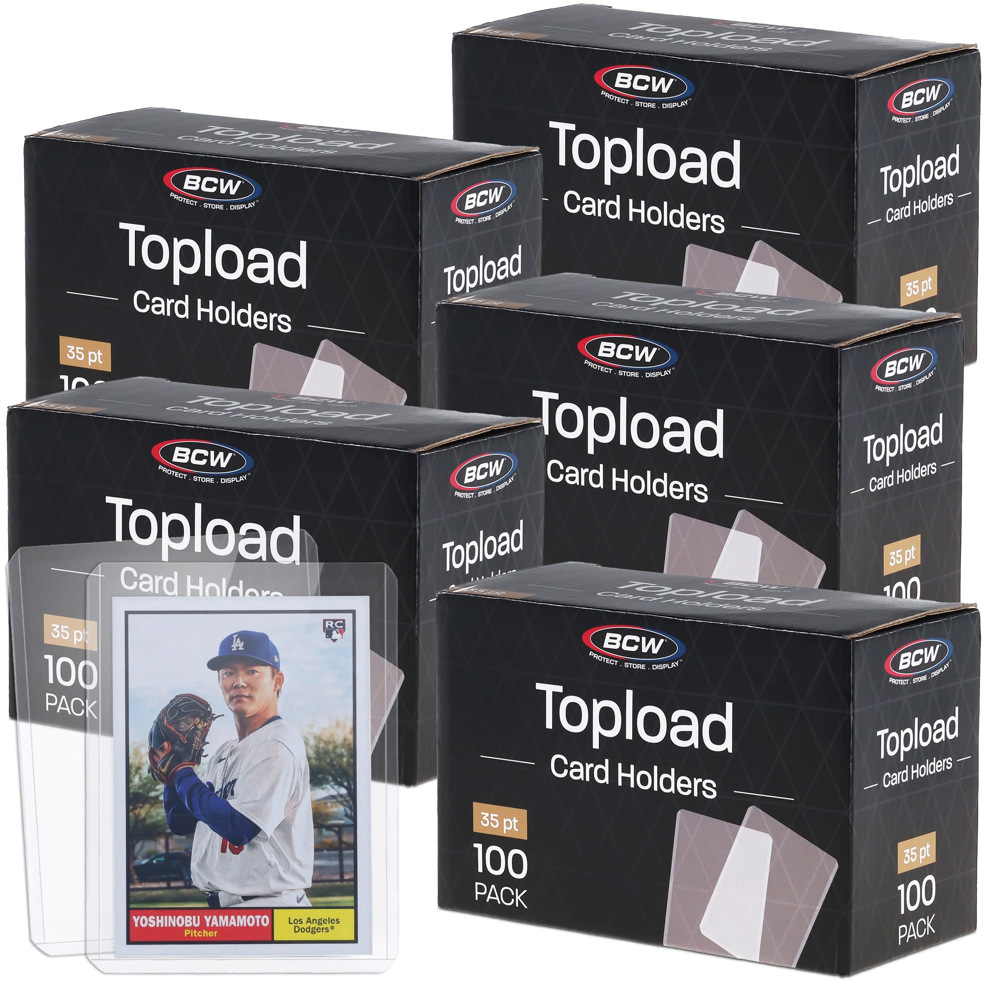 BCW 3x4 standard toploader pack keeps cards safe and organized.