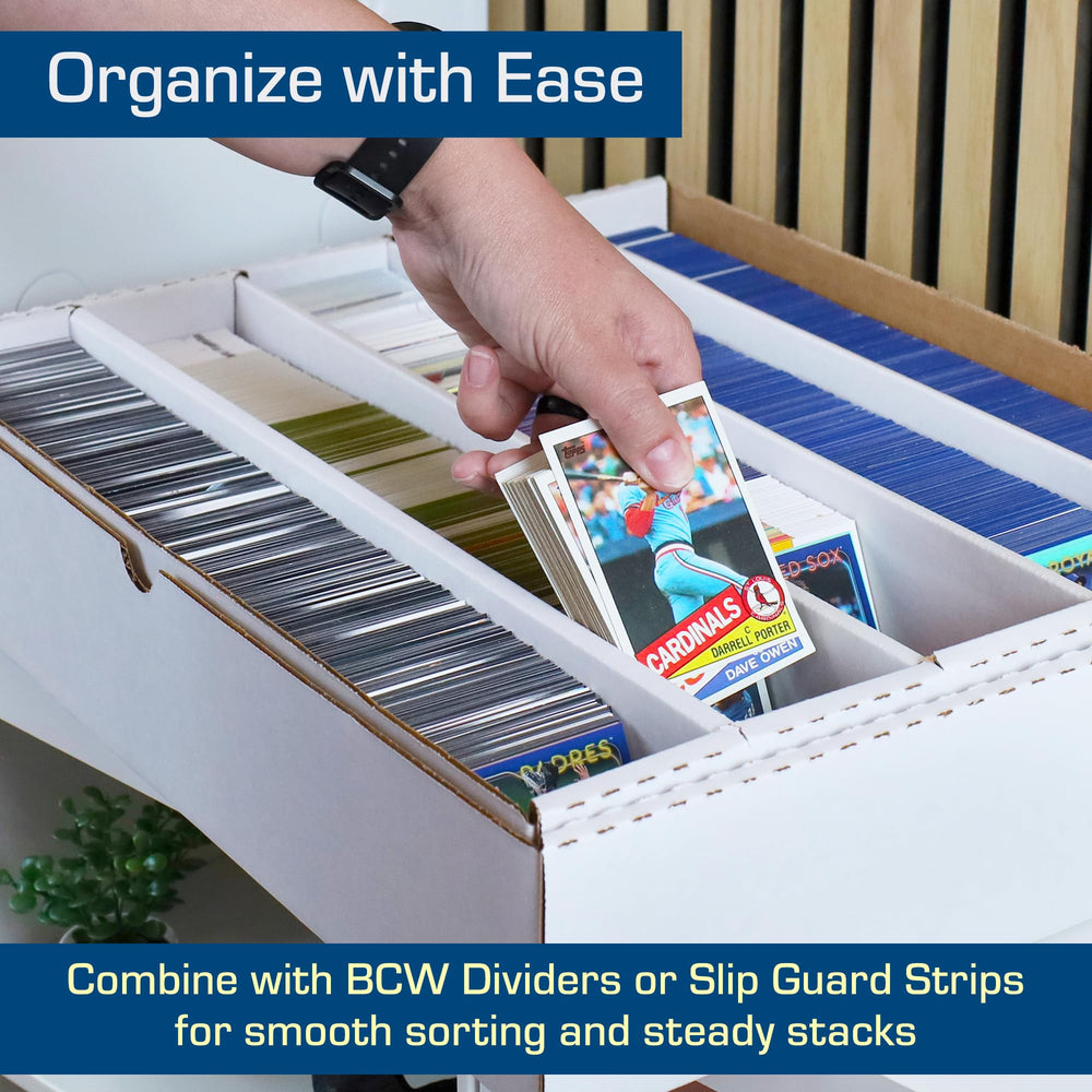 BCW full-lid design provides complete coverage during storage and transit.