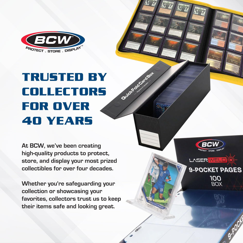 BCW 6-drawer card catalog side clips enabling stable stacking