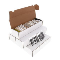 BCW 800ct storage box front view showing sturdy build for card protection