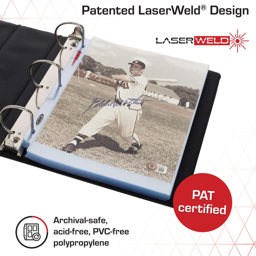 BCW 8x10 sleeve is acid-free and PVC-free for longevity.