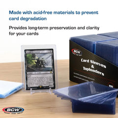 BCW dual-layer protection demonstrates sleeve then toploader