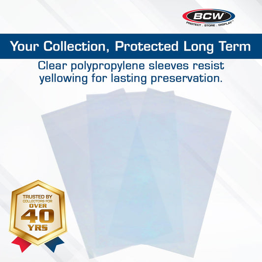 BCW adhesive-closure sleeve seals graded slabs against dust and moisture.