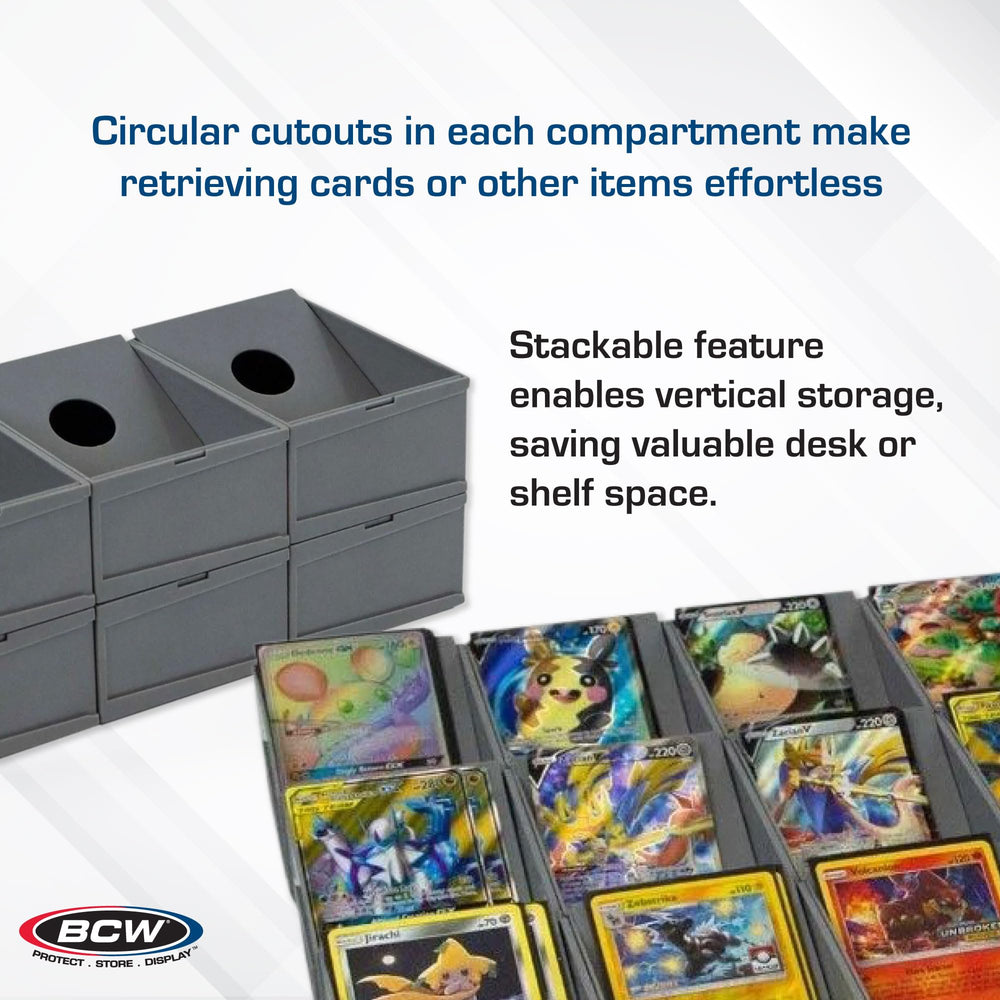 BCW Modular Card Sorting Tray with dovetail joints for sturdy, customizable assembly.