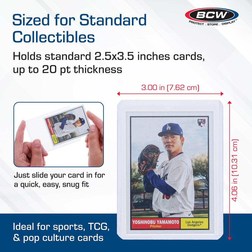 BCW open-short-side design enables quick insertion and removal.