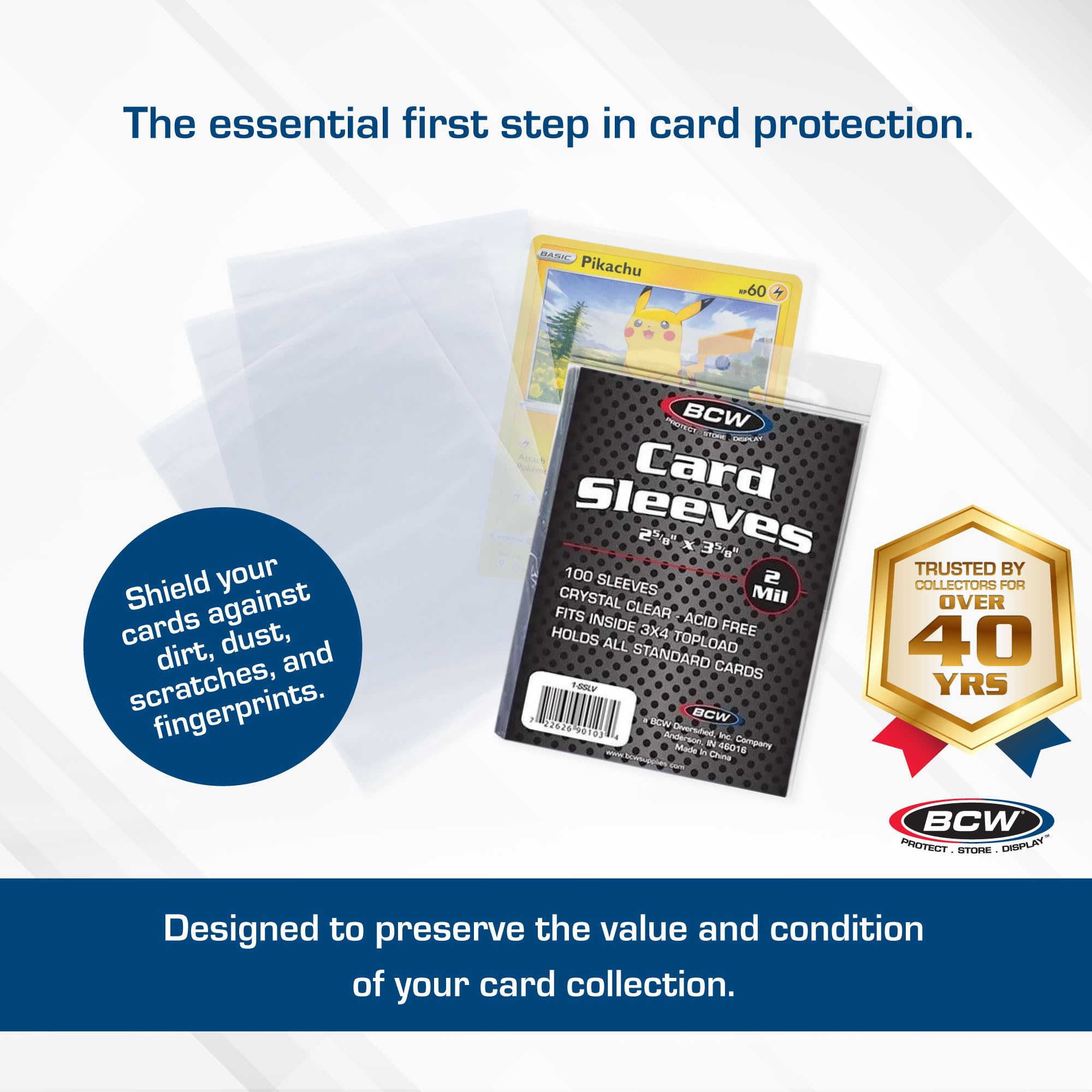 BCW Penny Sleeves 1000-pack for storage and display setups.