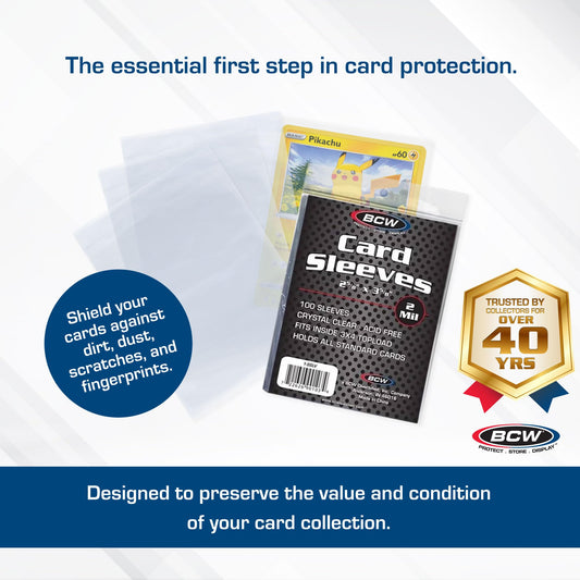 BCW Penny Sleeves 1000-pack for storage and display setups.
