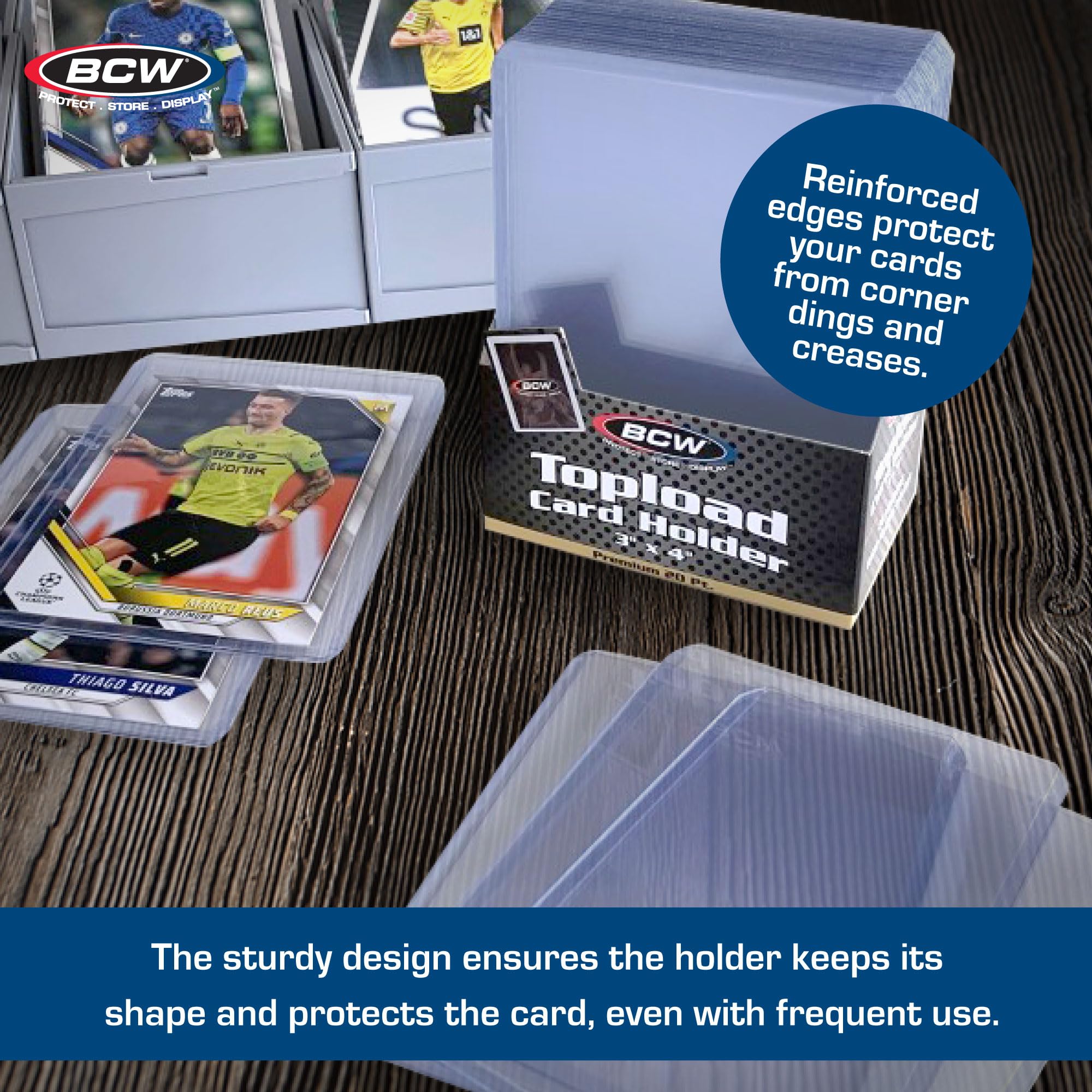 BCW Premium 3x4 Toploaders bulk storage solution for organized collections