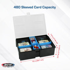 BCW Prime X4 XL capacity demo shows four decks fit