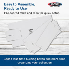 BCW Shoe Storage Card Box durable construction highlights corrugated material protection